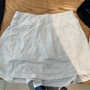 Lululemon White pace rival mid rise skirt